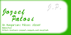 jozsef palosi business card