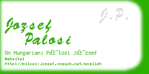 jozsef palosi business card